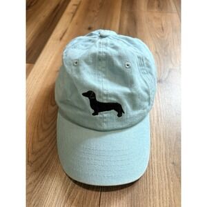 Primatives By Kathy Love My Dachshund‎ Baseball Hat Aqua Weiner Dog Adjustable